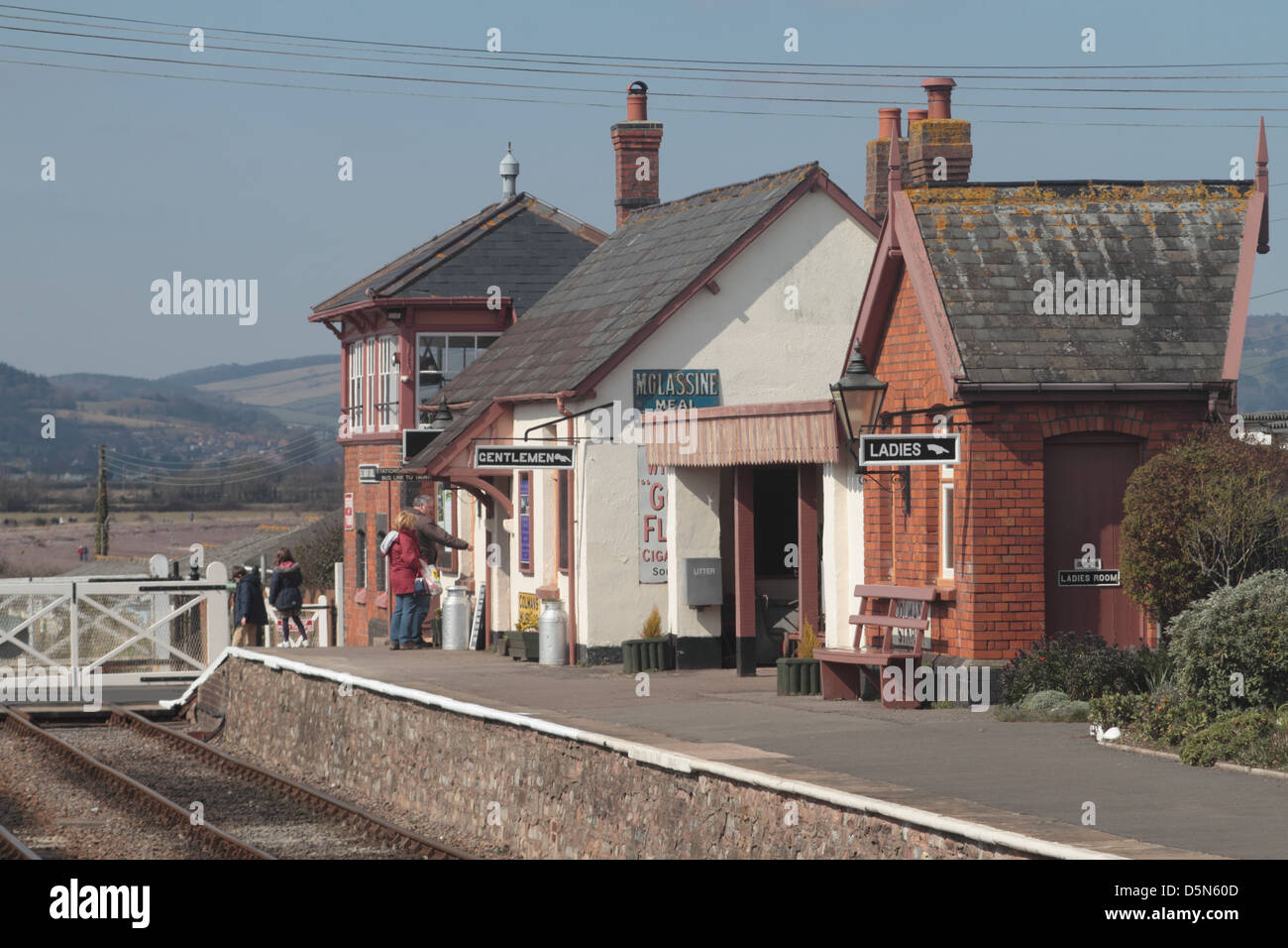 Blue Anchor Station. West somerset Steam railway. UK Stock Photo - Alamy