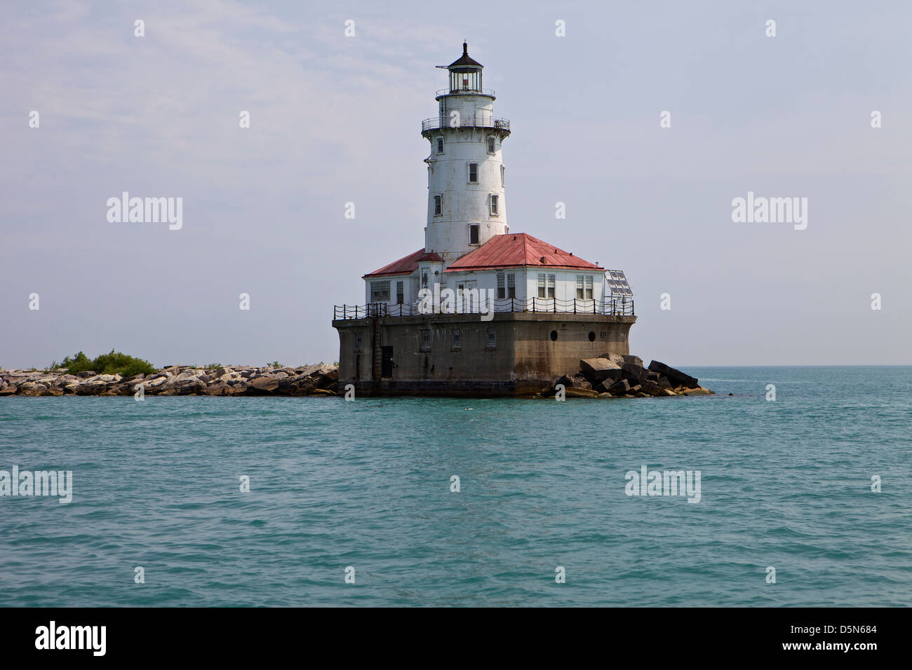 Chicago Harbor Lighthouse Stock Photo - Alamy