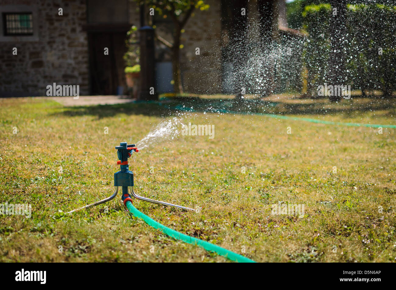 Garden gardening irrigation system hires stock photography and images
