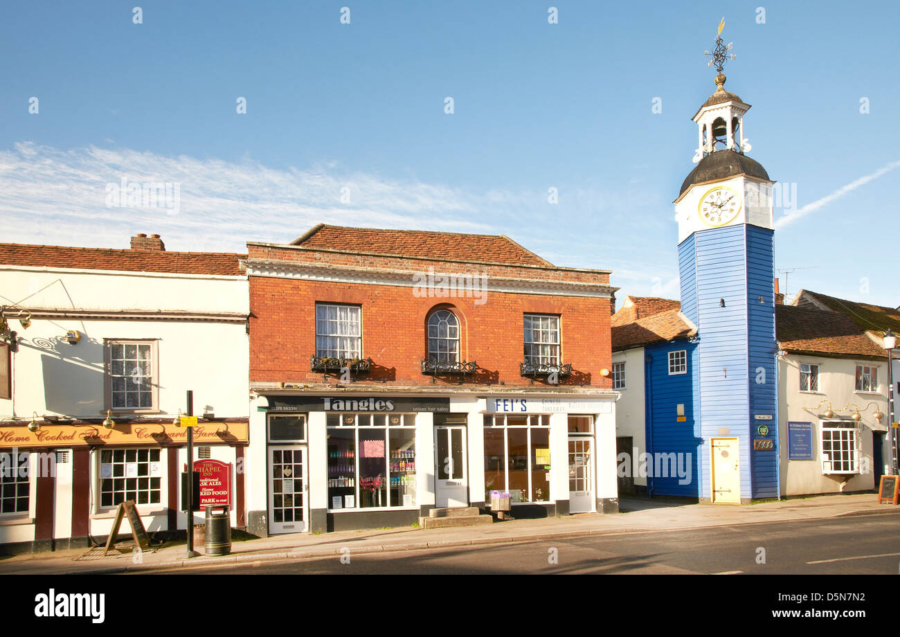 Street scene in Coggeshall Stock Photo Alamy