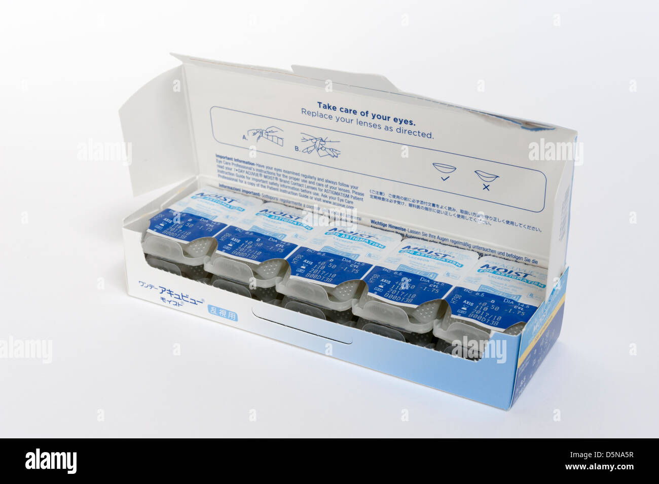 Eye Contact Lenses Box