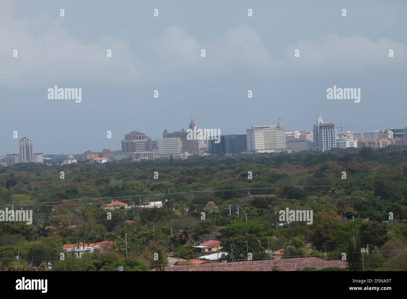 Miami Sky Line Stock Photo