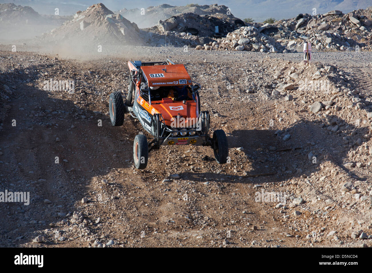 Jean, Nevada - The Mint 400 off-road auto race through the Mojave Desert near Las Vegas. Stock Photo
