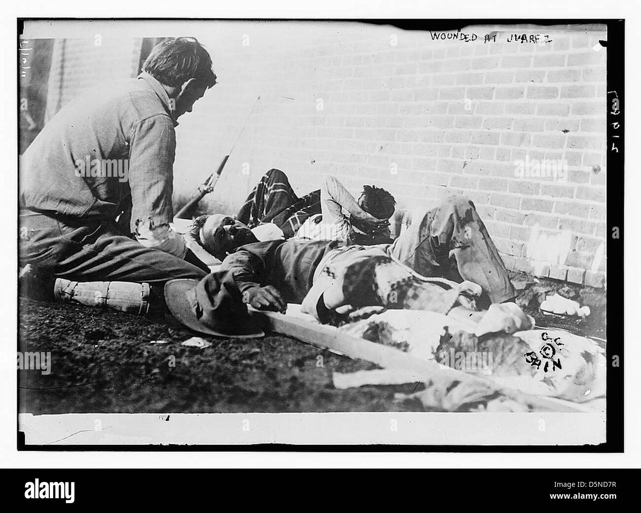 Wounded at Juarez (LOC) Stock Photo