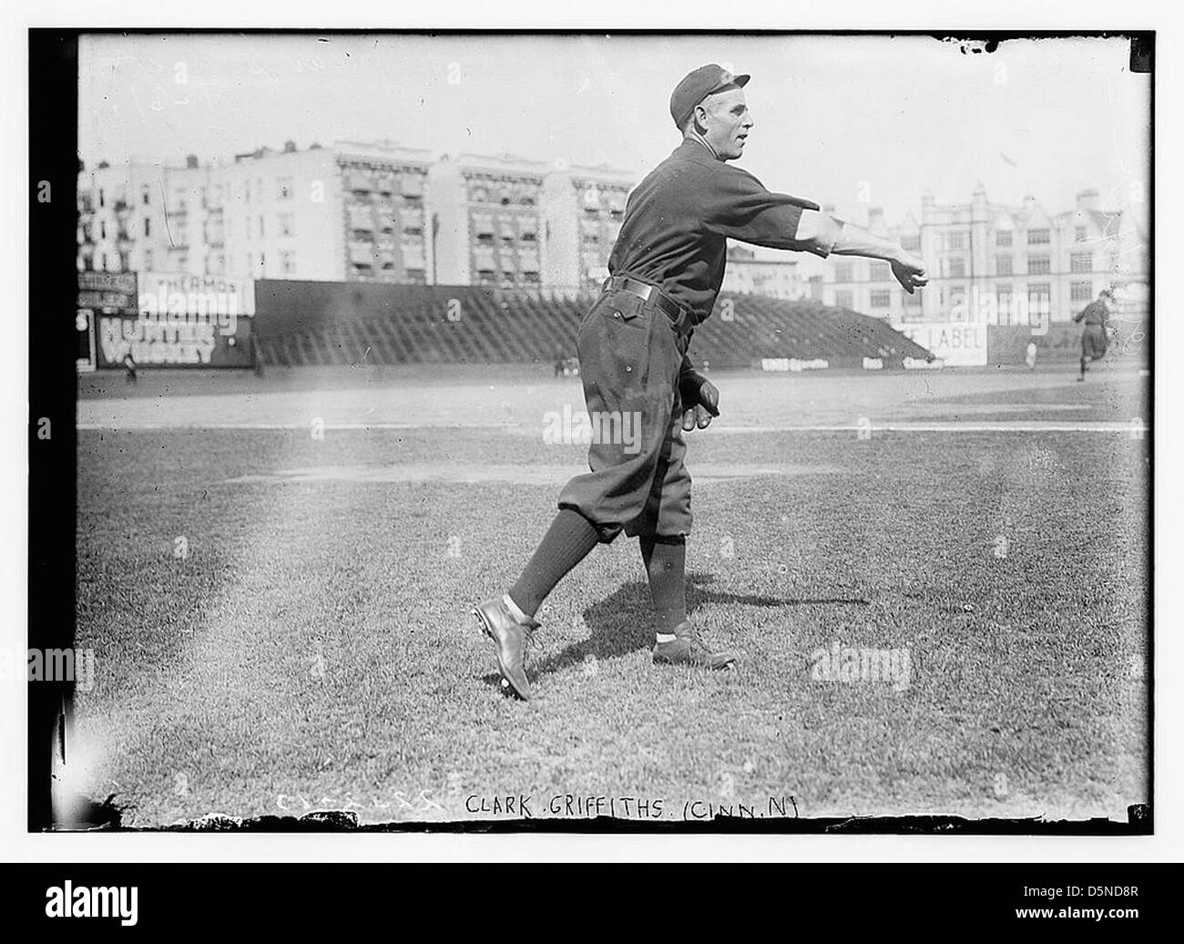 [Clark Griffith, Cincinnati, NL, at Hilltop Park, New York City (baseball)] (LOC) Stock Photo