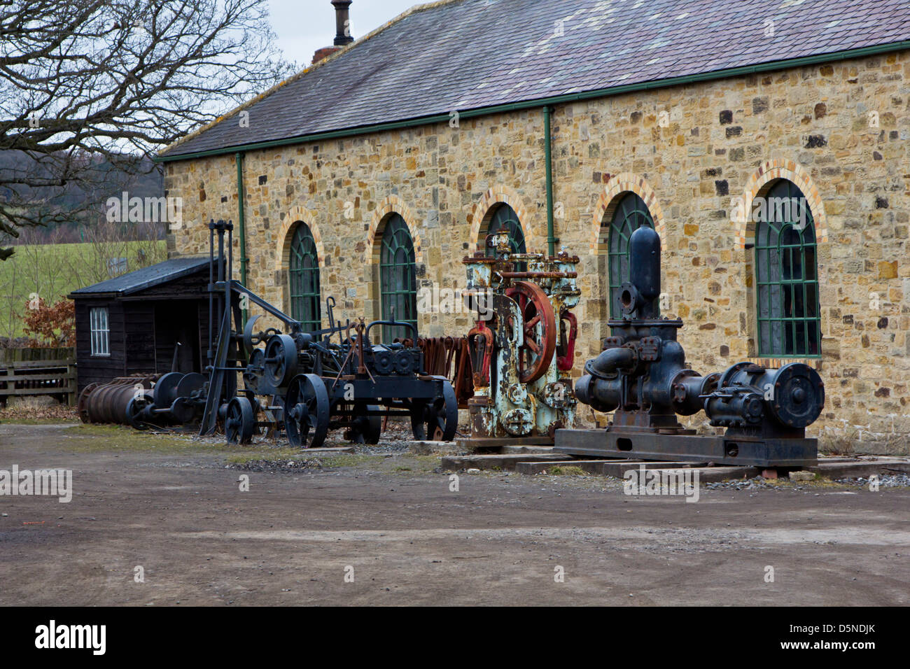 machinery at Beamish museum Stock Photo