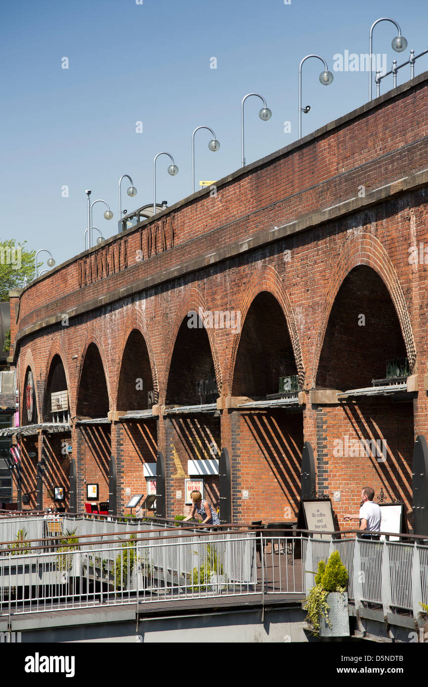 Deansgate locks Manchester Northern England UK on the Rochdale canal