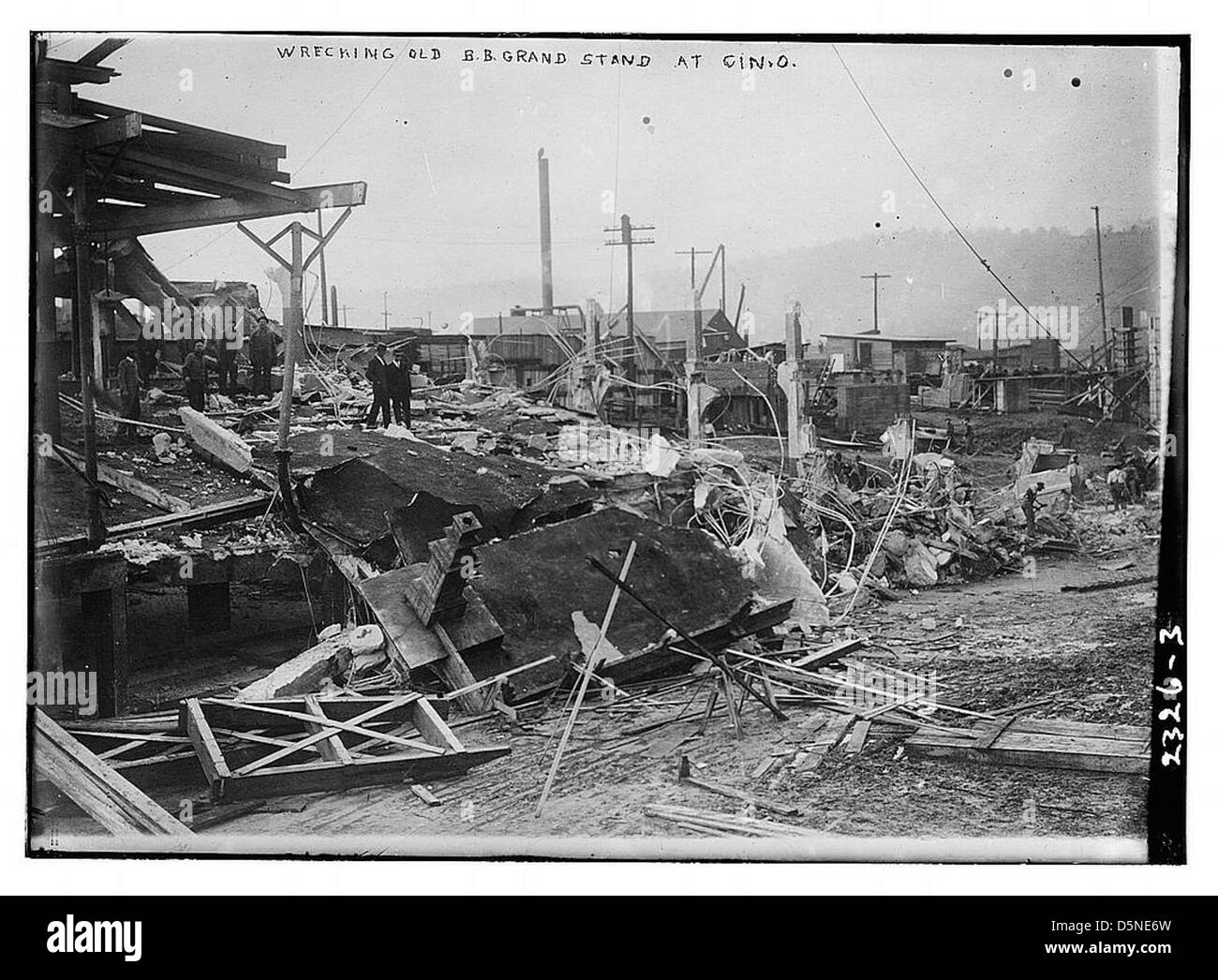 [Wrecking Palace of the Fans ballpark, Cincinnati (baseball)] (LOC) Stock Photo