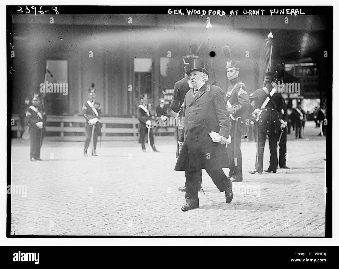 Gen. Woodford at Grant funeral (LOC Stock Photo Alamy