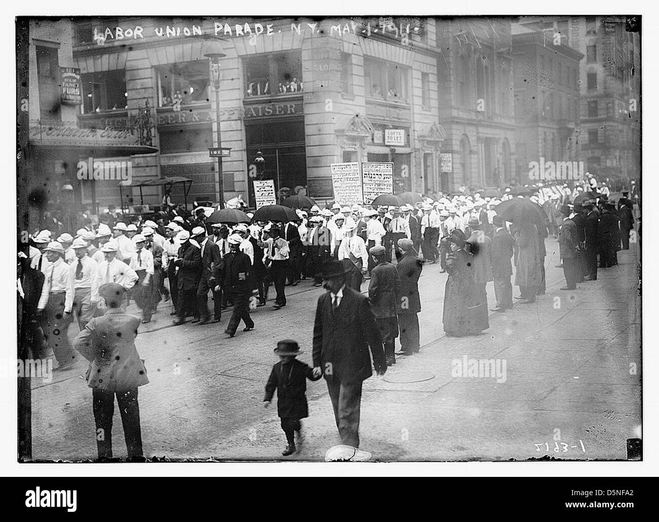 Labor union parade, NY., May 1, 1911 (LOC) Stock Photo