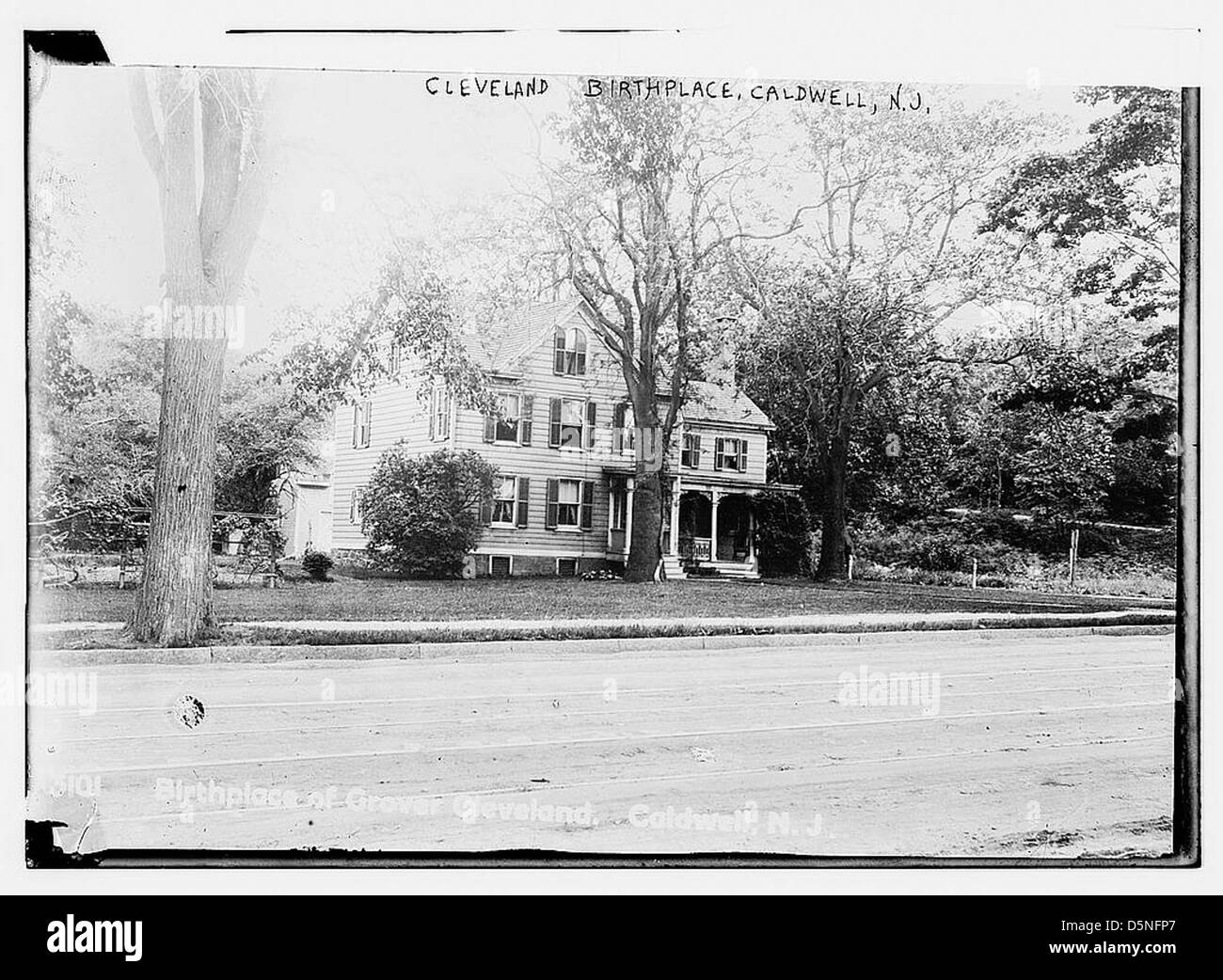 Birthplace of Grover Cleveland, Caldwell, N.J. (LOC Stock Photo Alamy