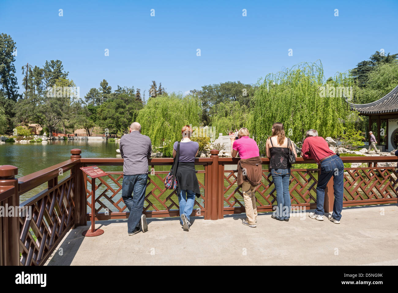 Chinese Garden at the Huntington Library. Stock Photo