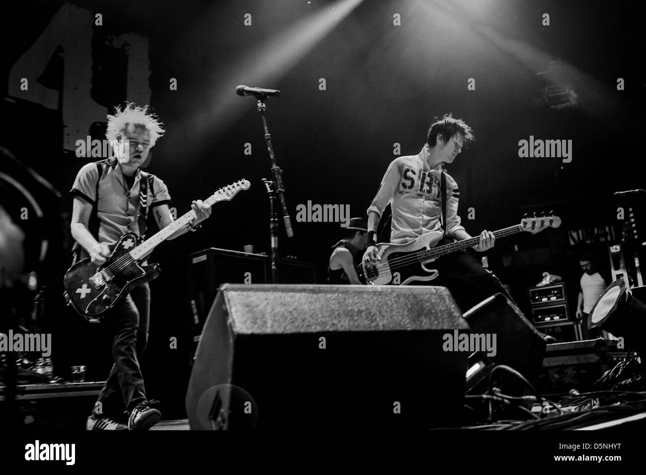 Sum 41 bassist Black and White Stock Photos & Images - Alamy