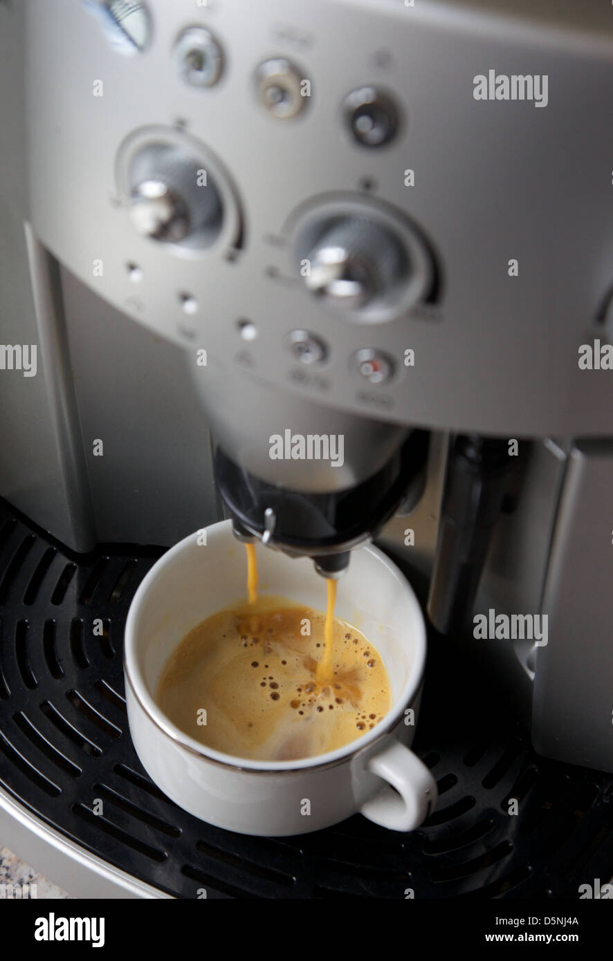 A modern home coffee machine Stock Photo Alamy
