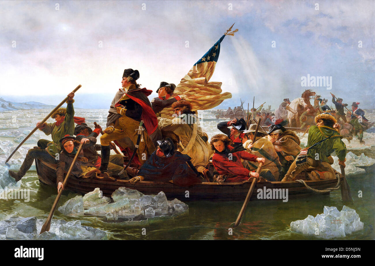 Greeting Cards 8 Vintage Greeting Cards Of George Washington Crossing 