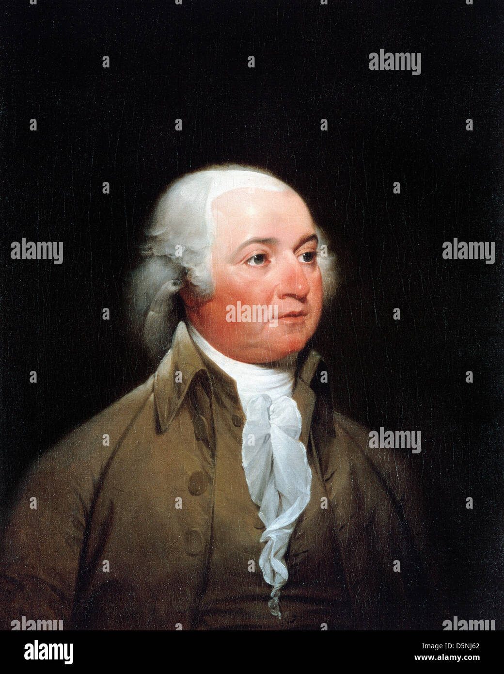 John Trumbull, Official Presidential portrait of John Adams 1792-1793 Oil on canvas. White House Art Collection Stock Photo