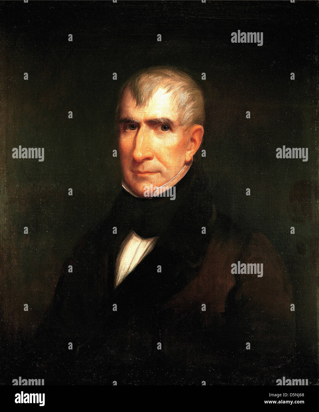 James Reid Lambdin, William Henry Harrison. 1835 Oil on canvas. White House, Washington, D.C., USA Stock Photo