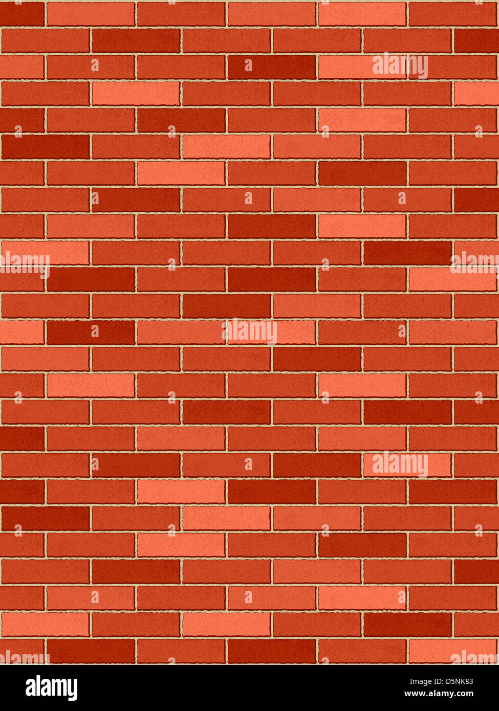 Seamless brick wall texture background. Vector illustration Stock Photo