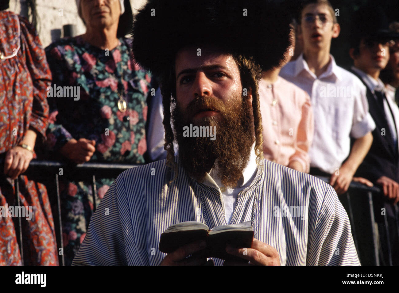 Hasidic Jew Wearing A Shtreimel Fur Hat Worn By Many Married