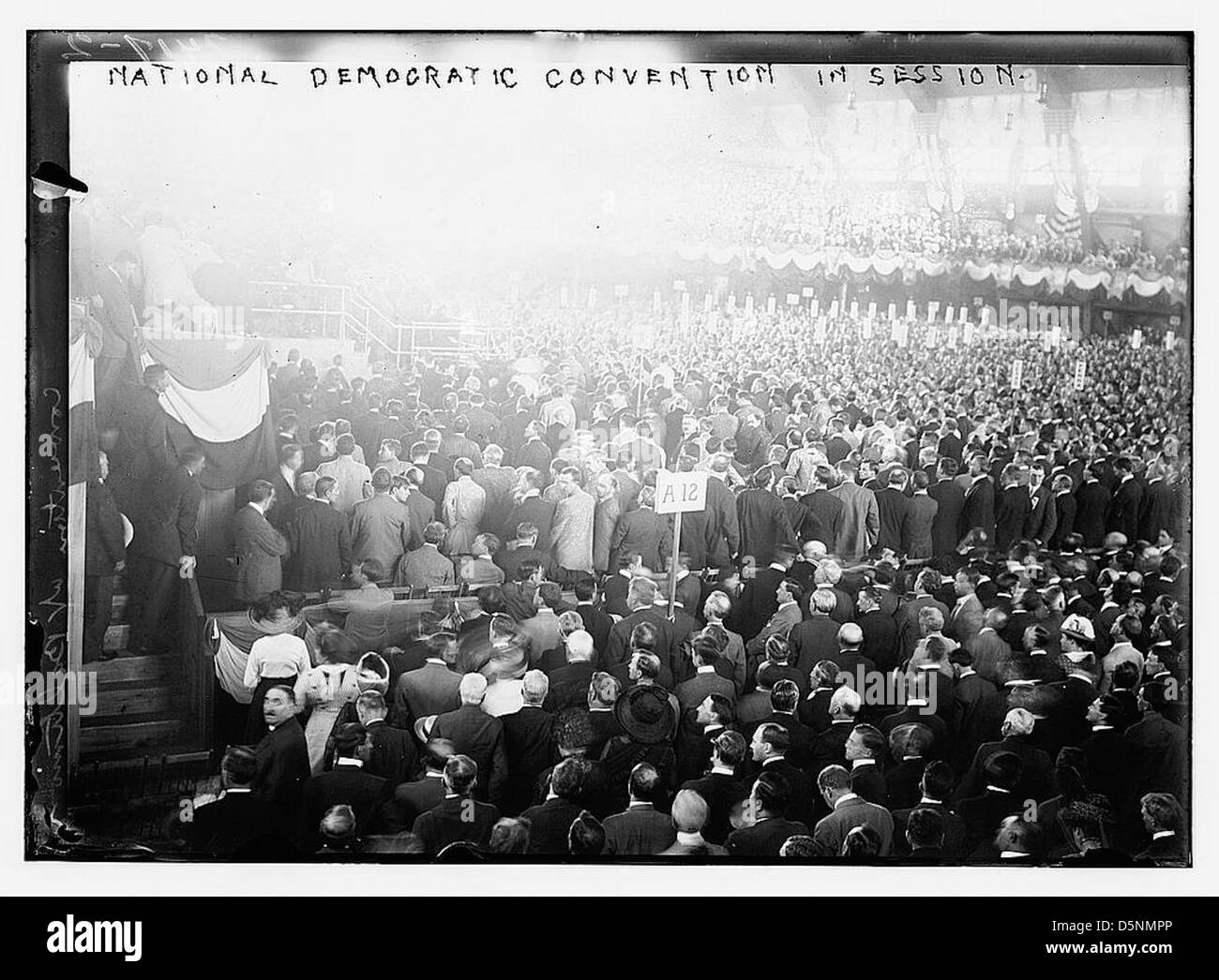 Nat'l Dem. Convention in session. (LOC Stock Photo - Alamy