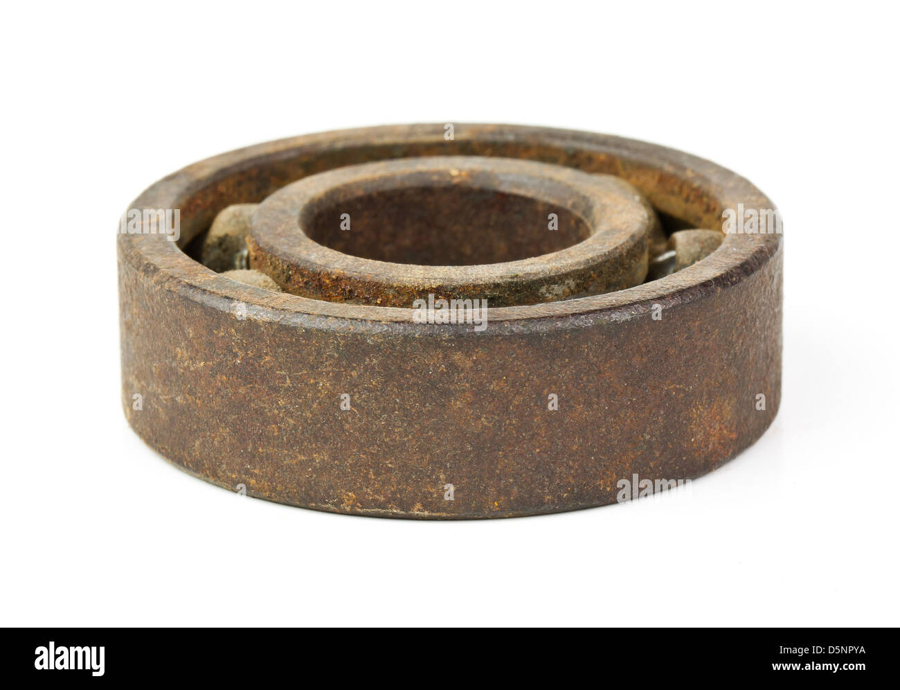Rusted bearing isolated on white background Stock Photo Alamy