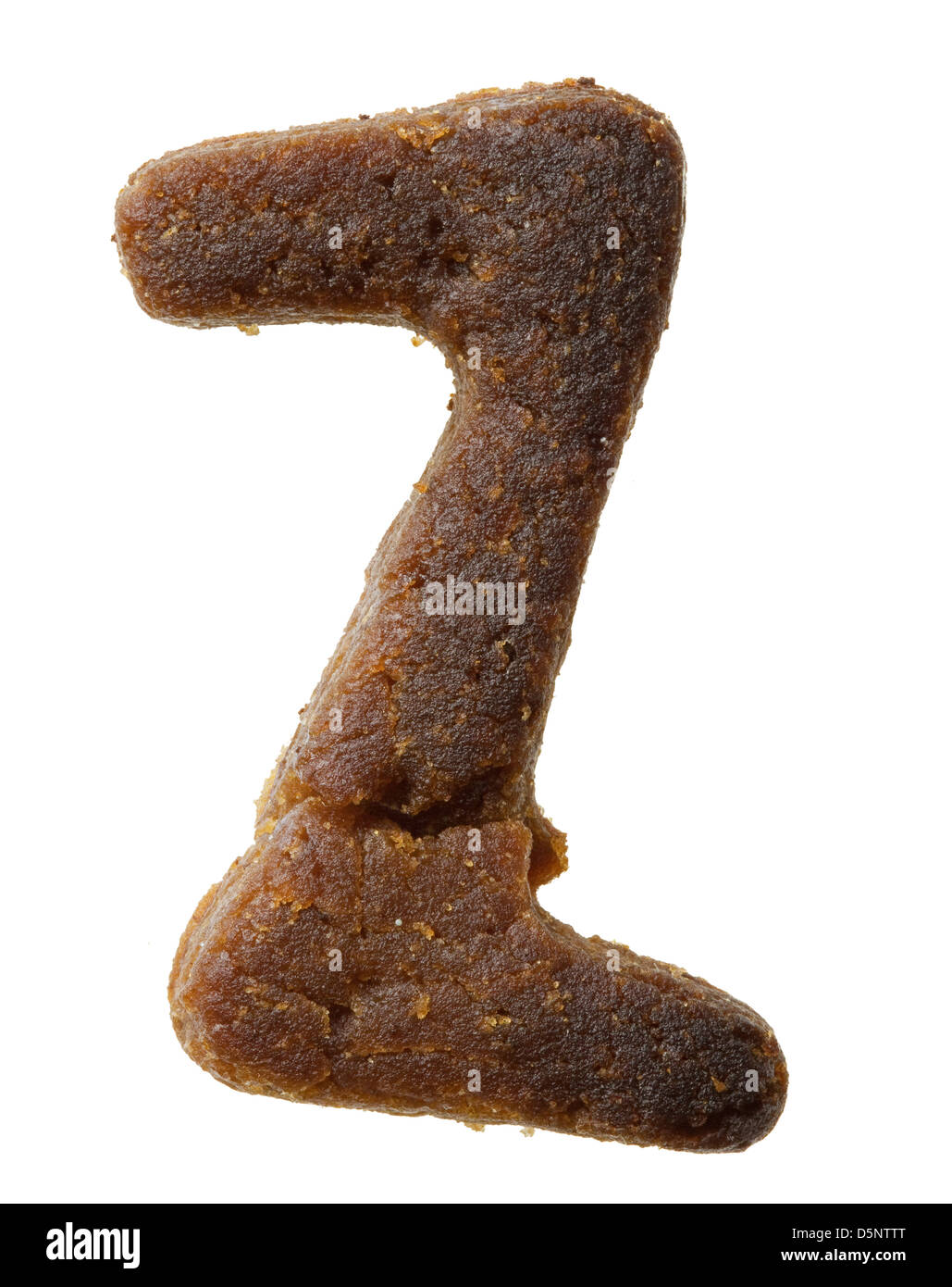 Baked alphabet cookie letter Z Stock Photo