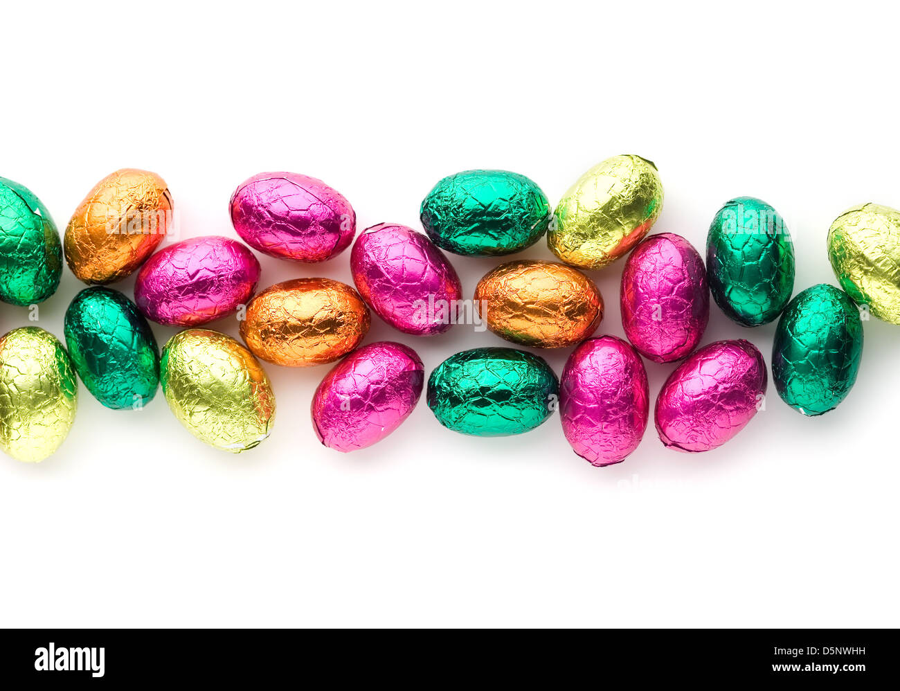 Colorful easter eggs isolated on white background Stock Photo - Alamy
