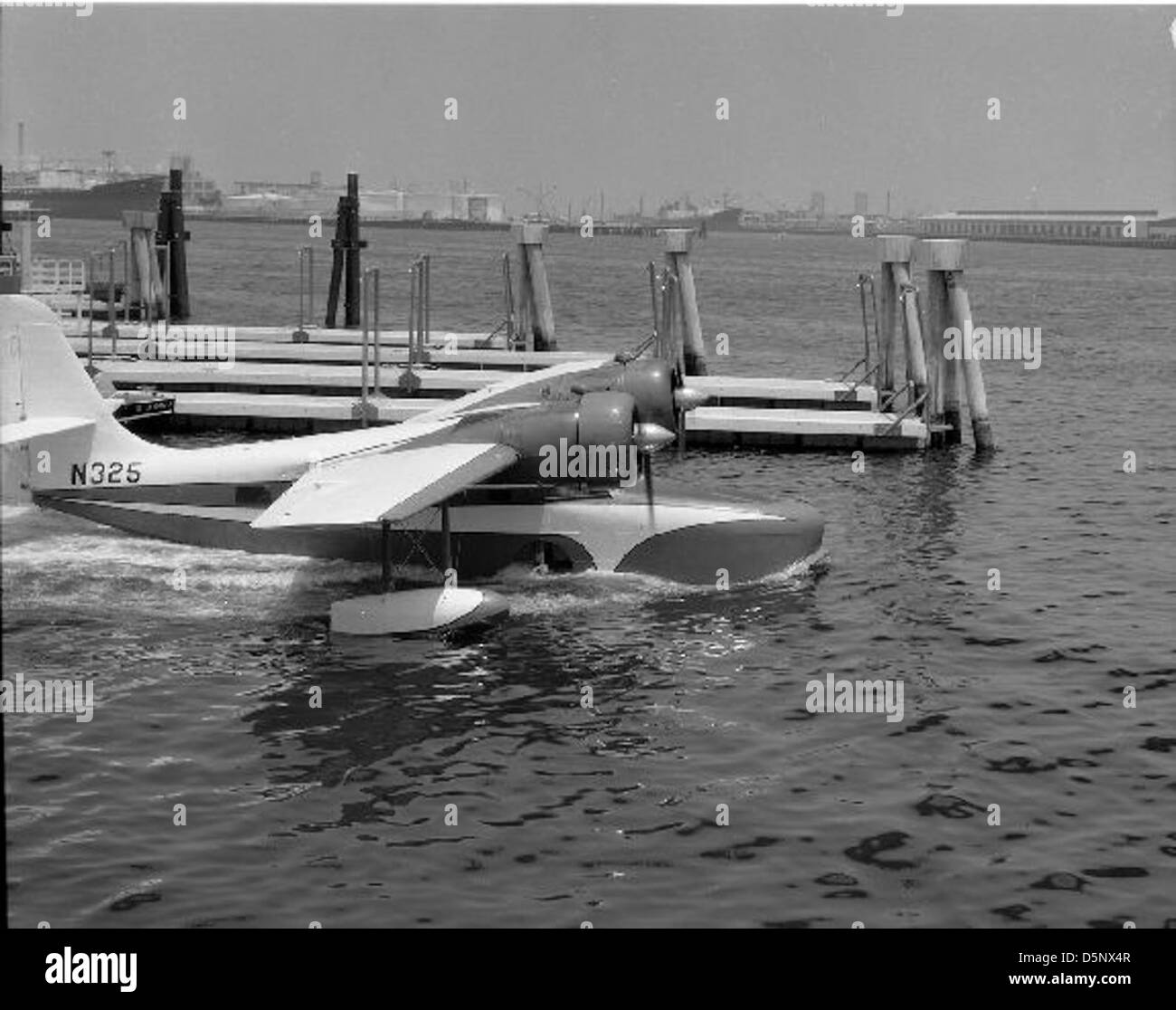 Grumman Goose, N325, Catalina Seaplanes, San Pedro, 1966 Stock Photo