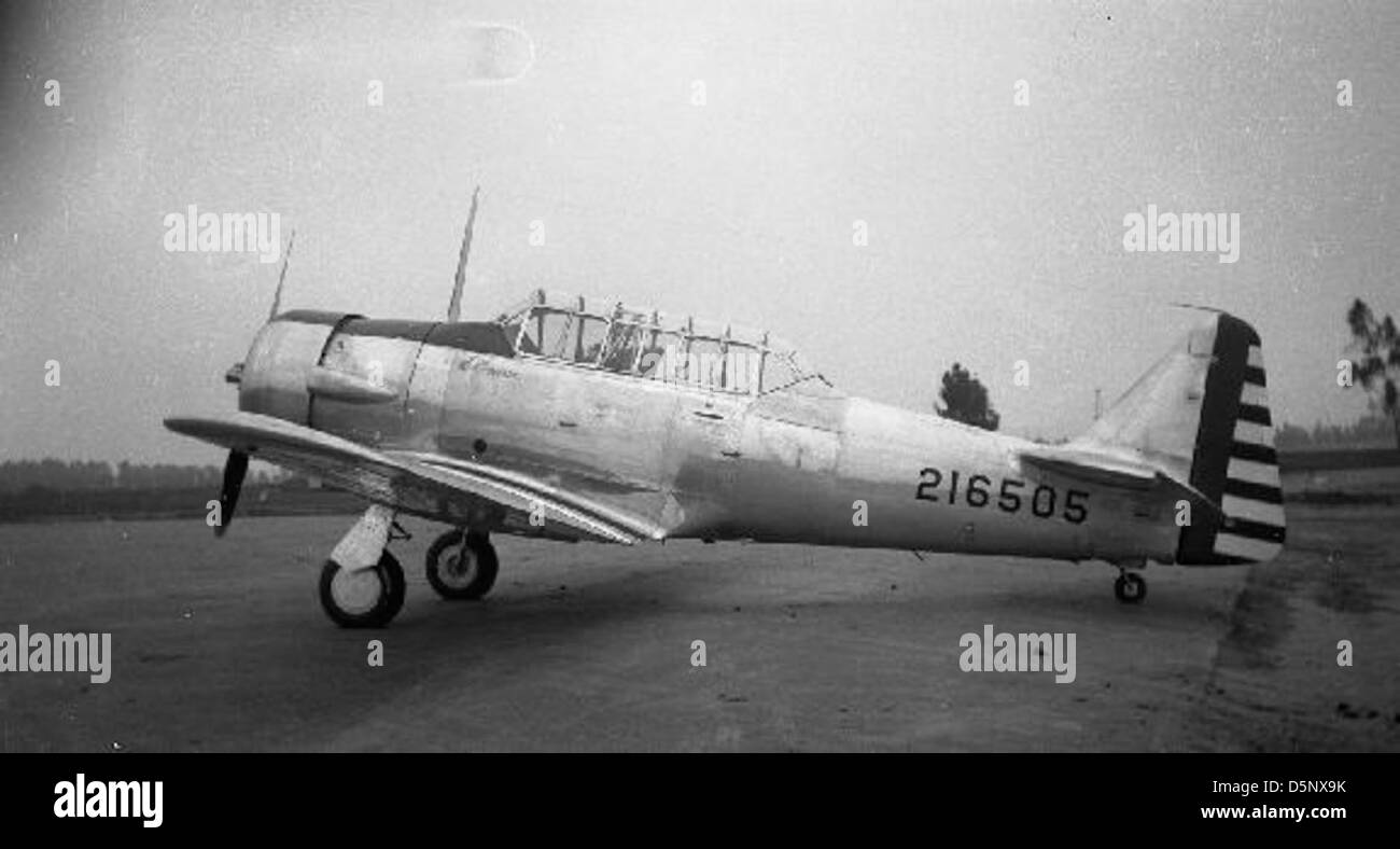 The North American AT-6A, serial number 42-16505, is shown at Hammer ...