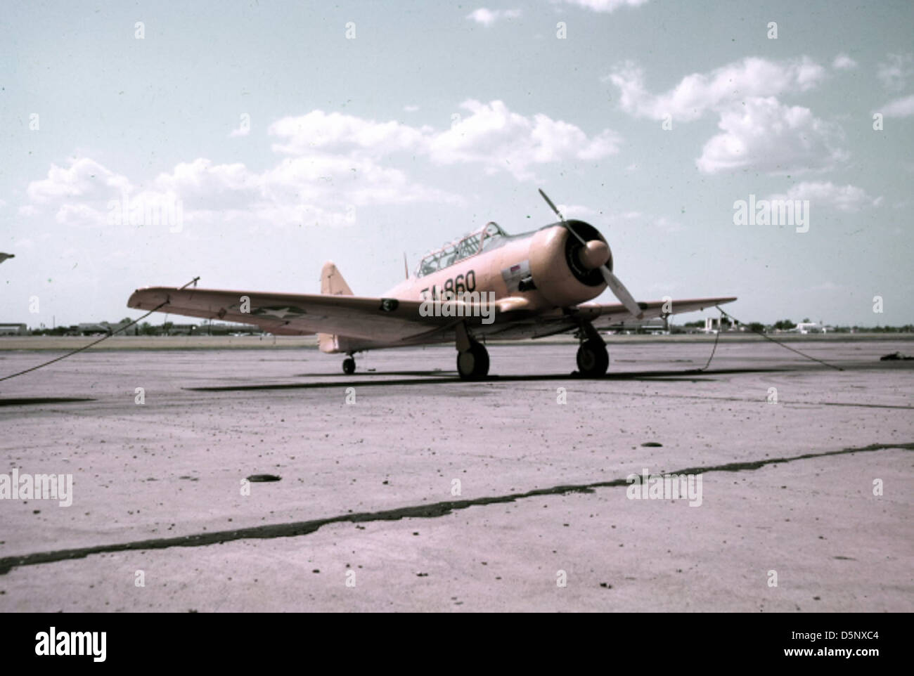 Primary Trainer The North American T-6G Texan, a primary trainer aircraft, is displayed ...