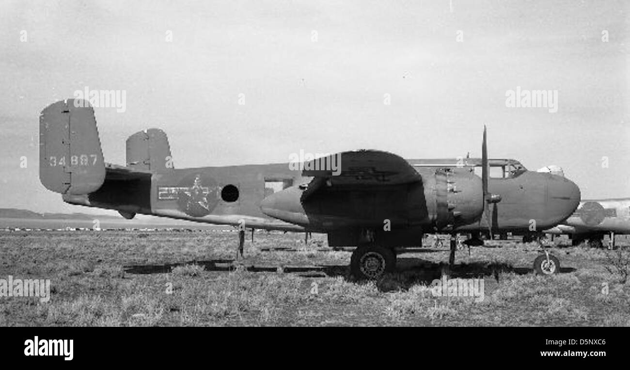 North American TB-25H, 43-4897, Kingman, 1947, WT Larkins Stock Photo ...