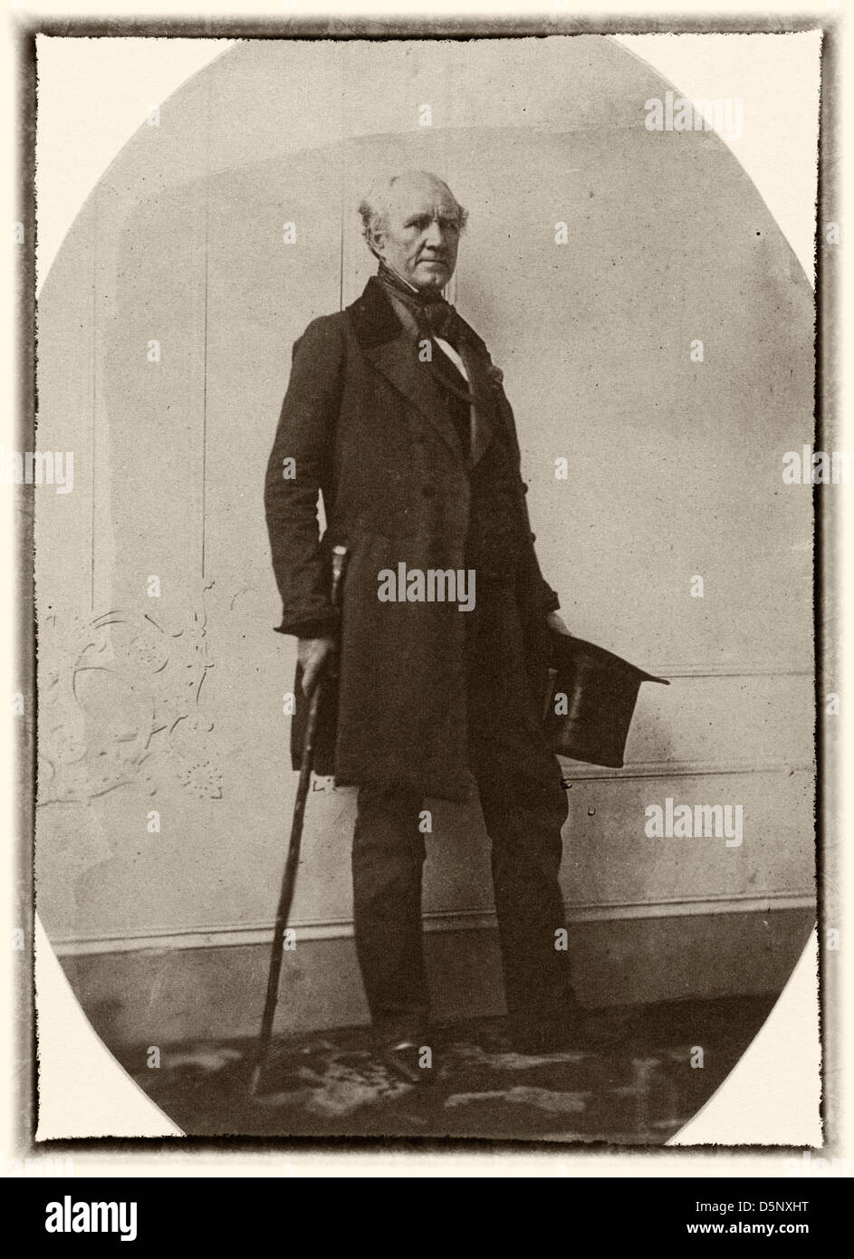 Sam Houston, full-length portrait, facing right, circa 1857 Stock Photo