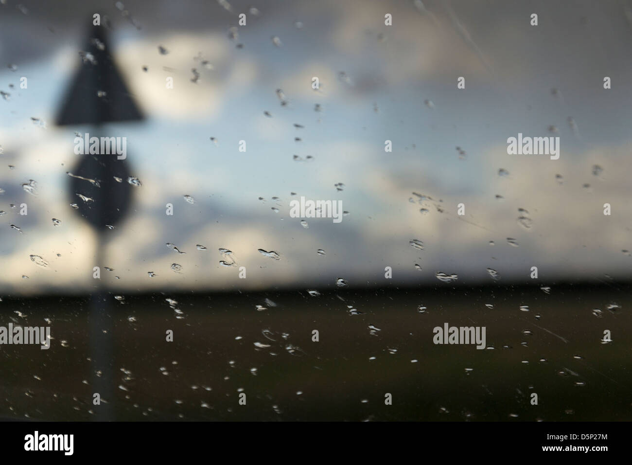 Drops of water in rainy day Stock Photo - Alamy