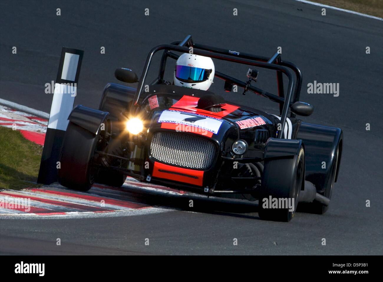 Tarporley, England. 6th April, 2013. Joe Spencer in his Stuart Taylor Locosuki during the BARC Race Meeting at Oulton Park Stock Photo