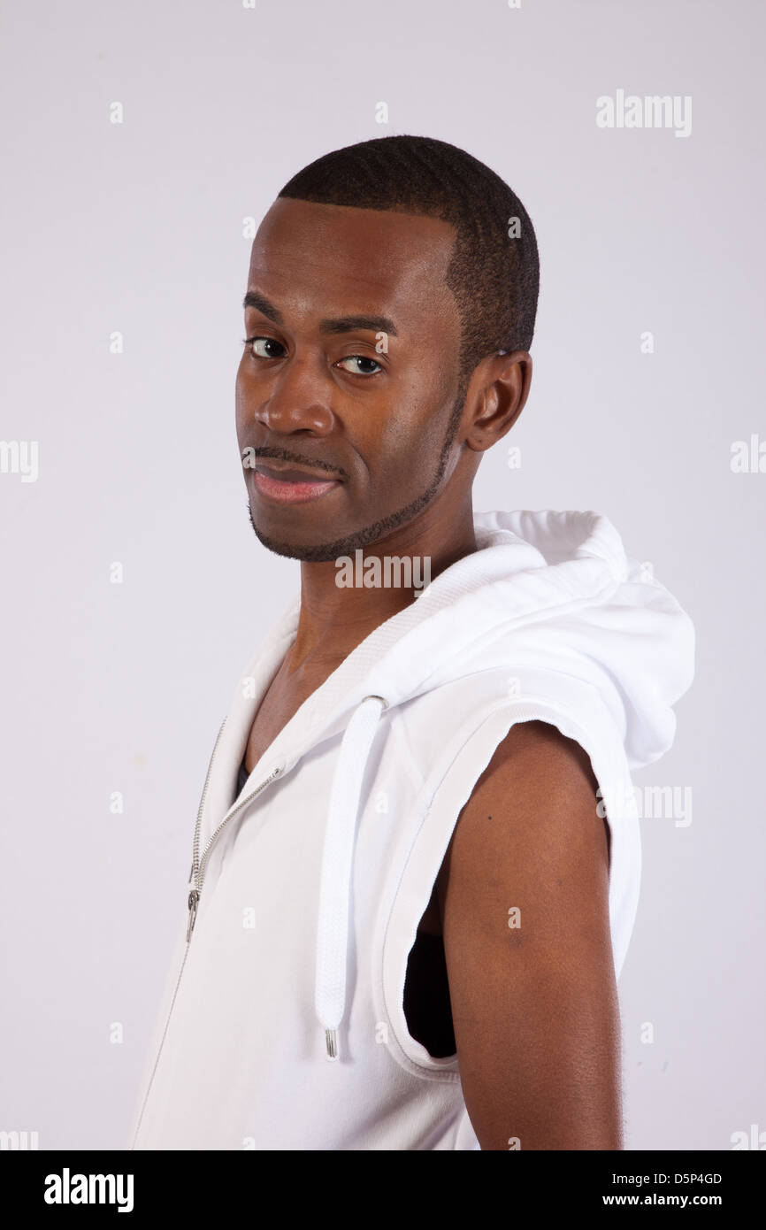 Man wearing sleeveless athletic hi-res stock photography and images - Alamy