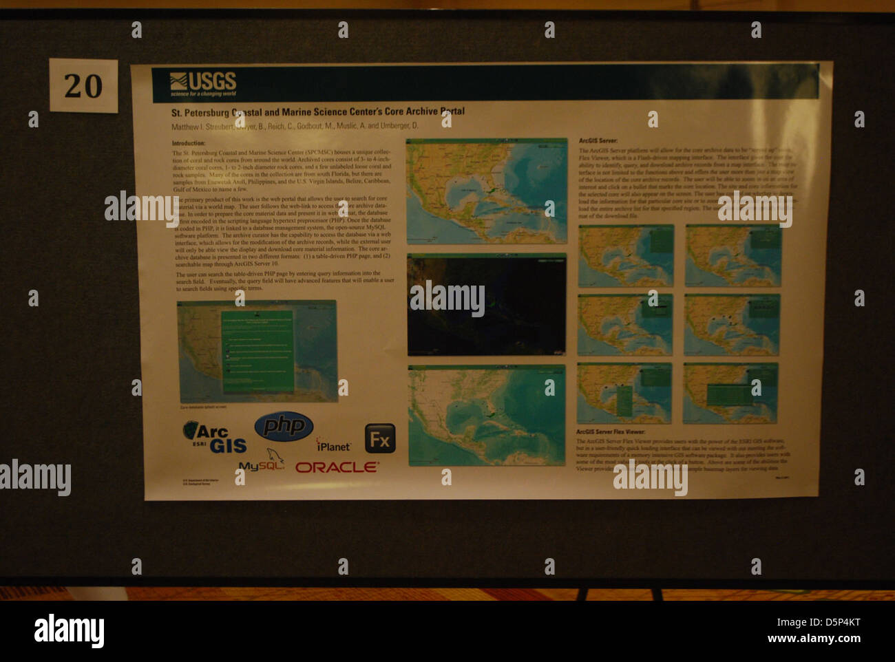 The conference geological map mapping national poster posters session survey tnm topographic us users usgs winning Stock Photo