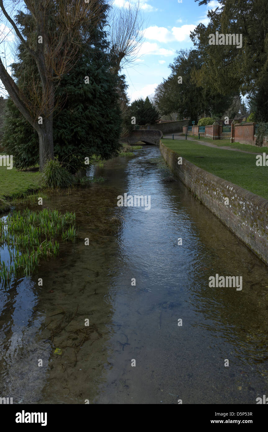 River Misbourne Amersham Bucks UK Stock Photo