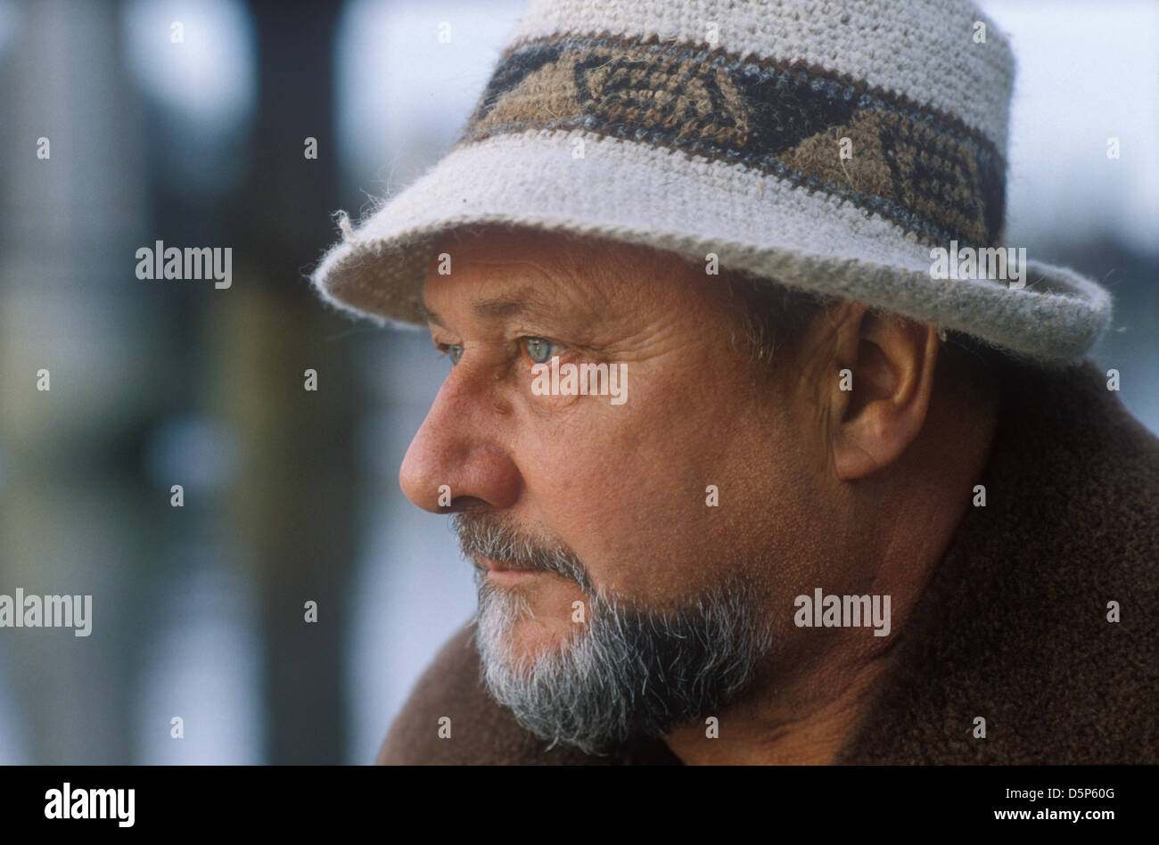 Donald Pleasence  uk actor at home west London 1979 1970s UK HOMER SYKES Stock Photo