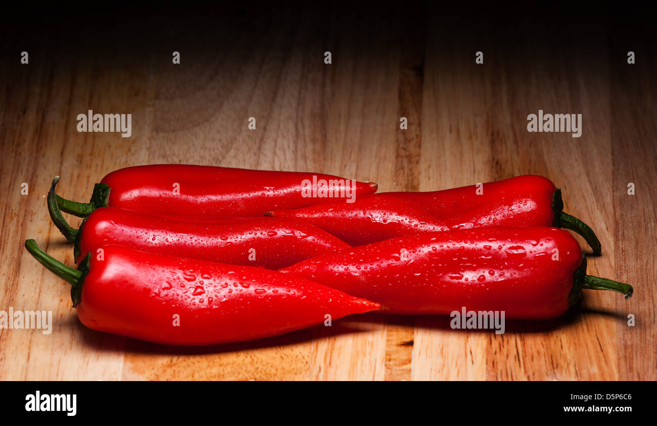 Wet peppers hi-res stock photography and images - Alamy