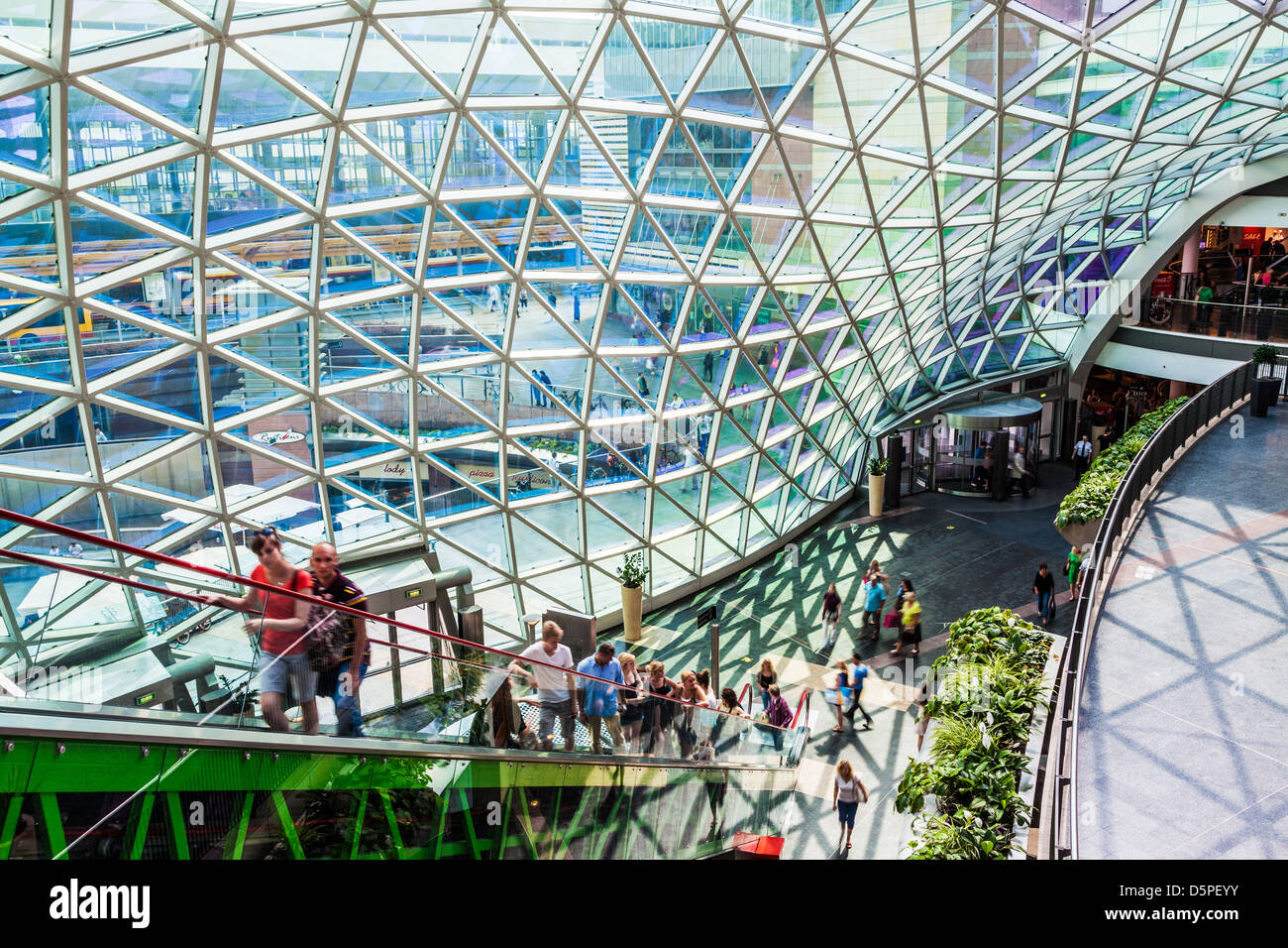 Interior Of Of The Z ote Tarasy Golden Terraces Shopping Mall In Interior Of Of The Z ote Tarasy Golden Terraces Shopping Mall In
