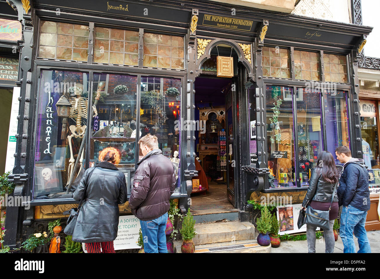 Haunted the most haunted house in York Stonegate York Yorkshire UK Stock Photo