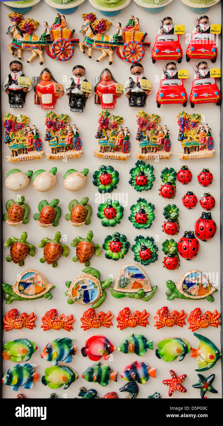 Sicilian Souvenirs Stock Photo - Alamy