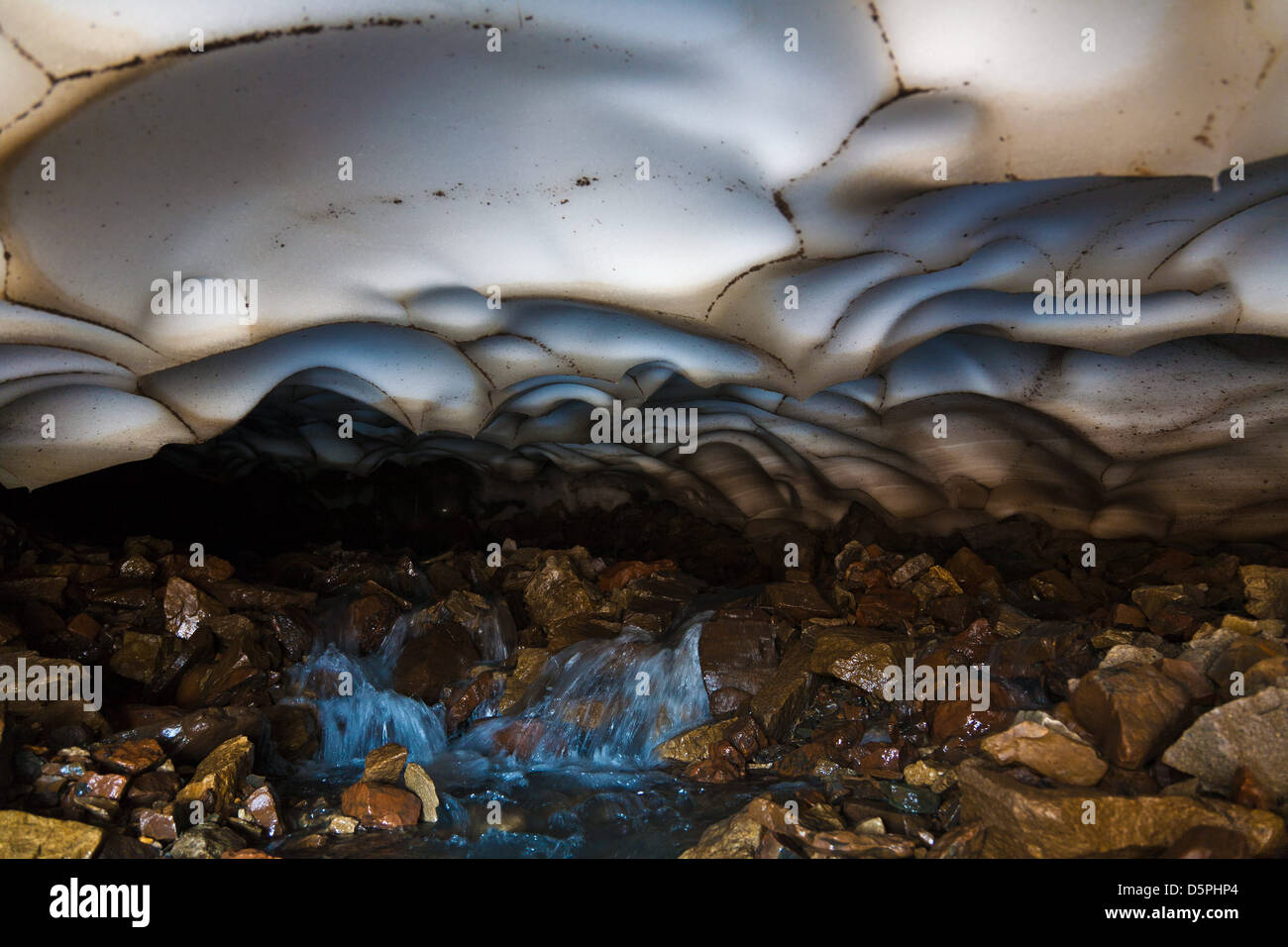 Under Glaciers of Alam-Kuh Stock Photo