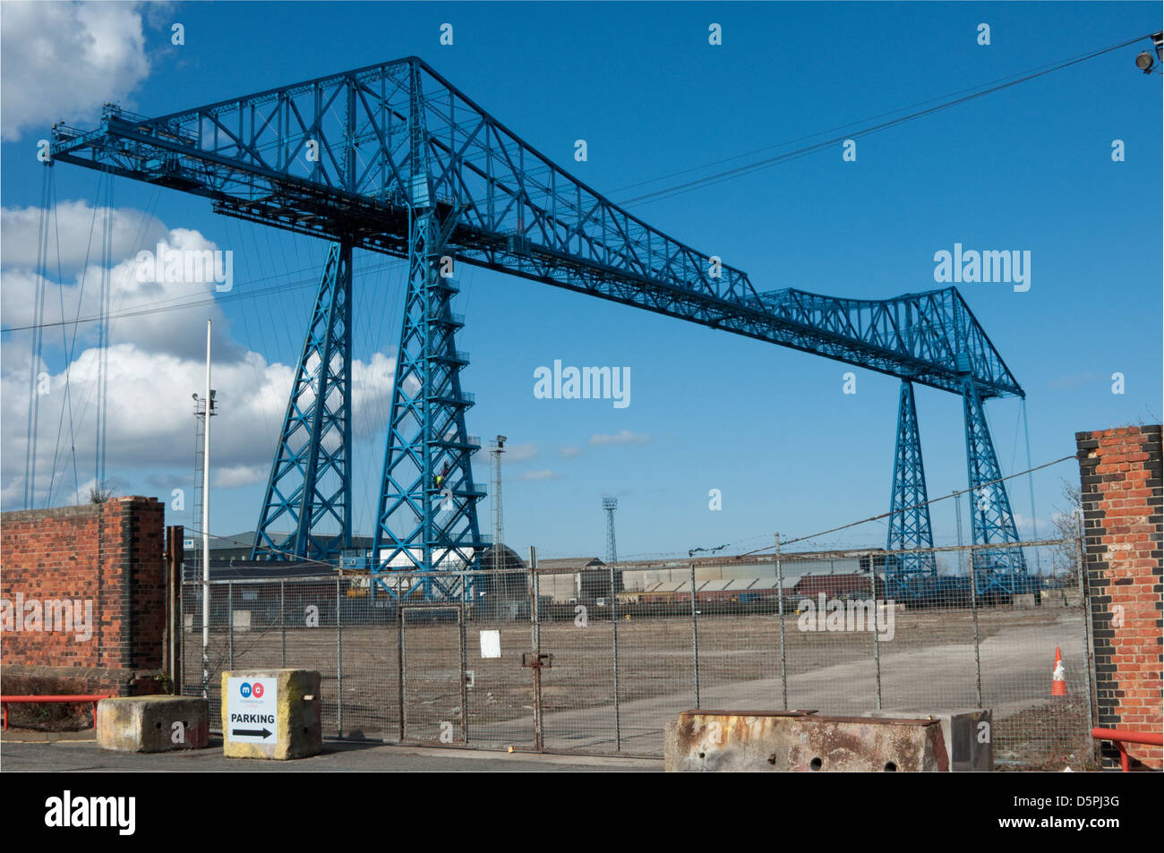 Transporter bridge full view Stock Photo Alamy