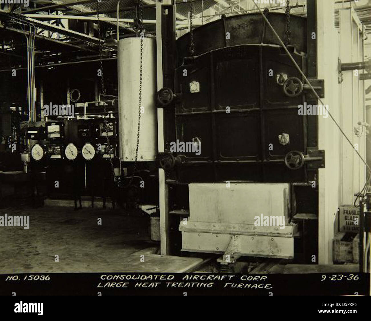 A machine shop from the Consolidated/Convair Aircraft Factory in San