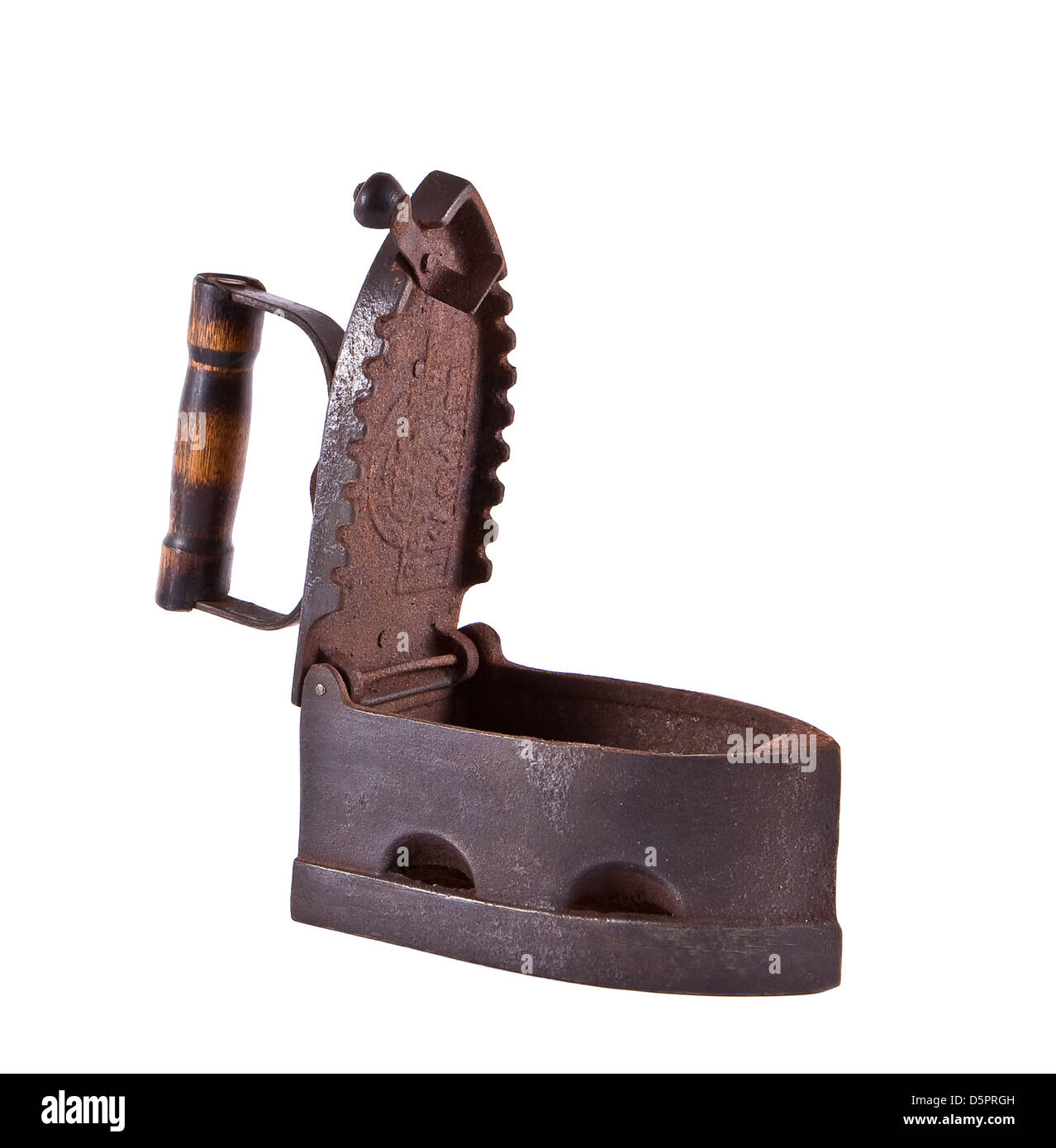 Ancient iron heated up by charcoal Stock Photo Alamy