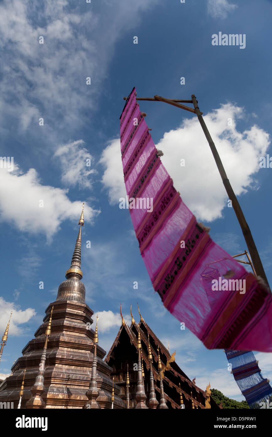 Wat Phan Tao temple Chiang Mai Stock Photo