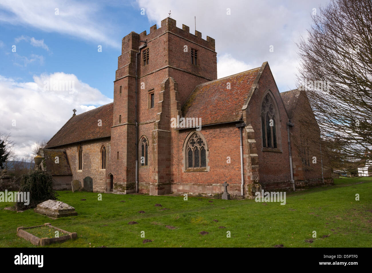 St Marys church in the village of Hanley Castle, Worcestershire Stock