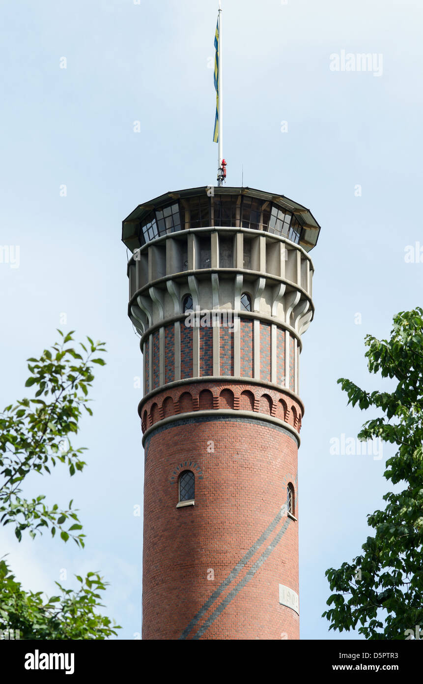 Mosseberg watchtower built 1902 on mosseberg mountain Falkoping Sweden Stock Photo