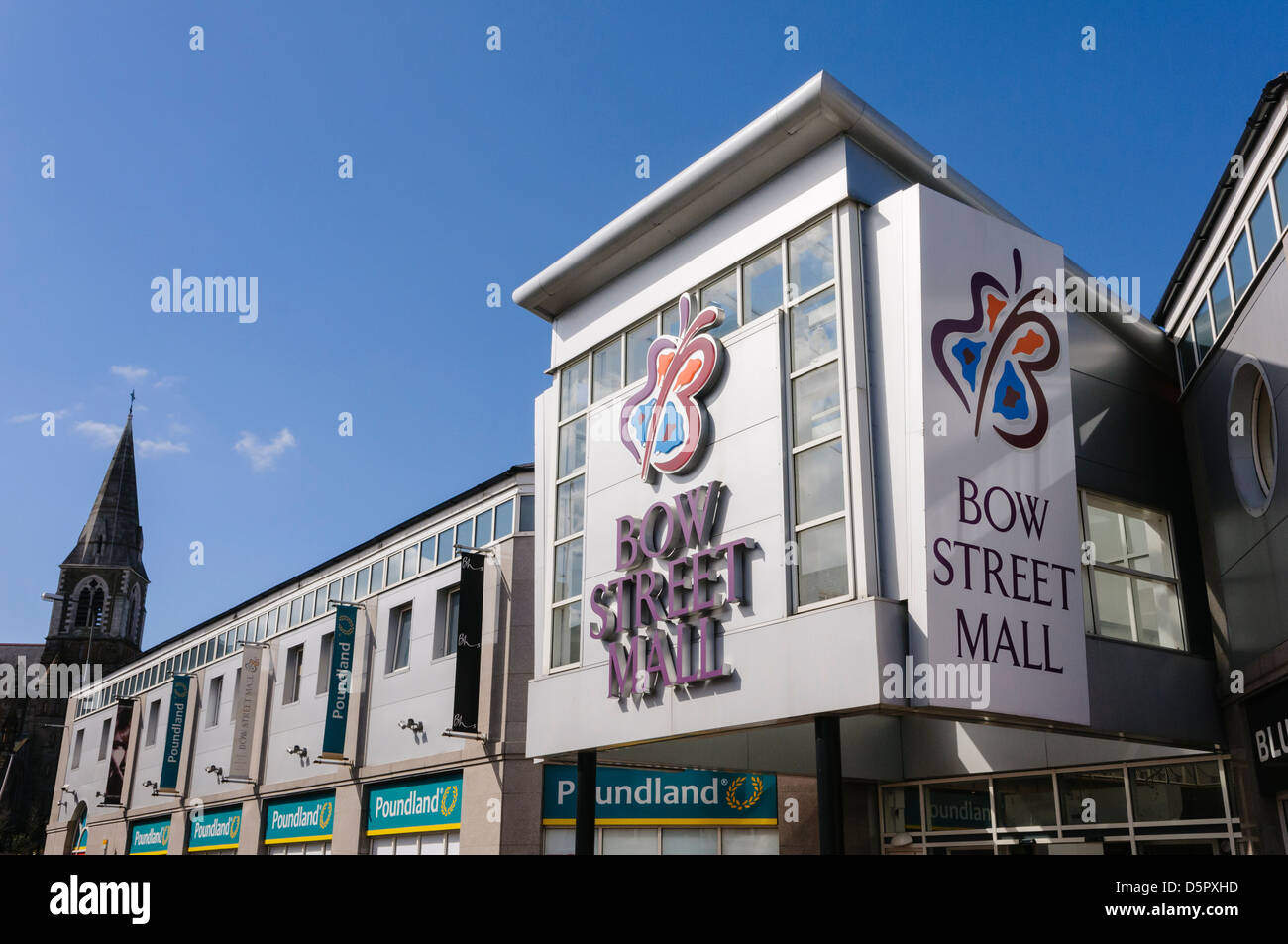 Front entrance to Bow Street Mall shopping centre Stock Photo Alamy